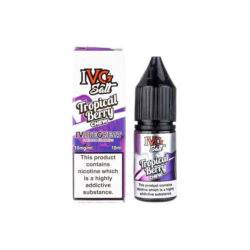 E-liquide IVG Salt - Tropical Berry Chew 20mg 10ml | BigVapoteur