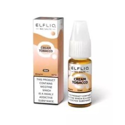 Elfbar Elfliq Salt - Cream Tobacco 20mg 10ml | BigVapoteur
