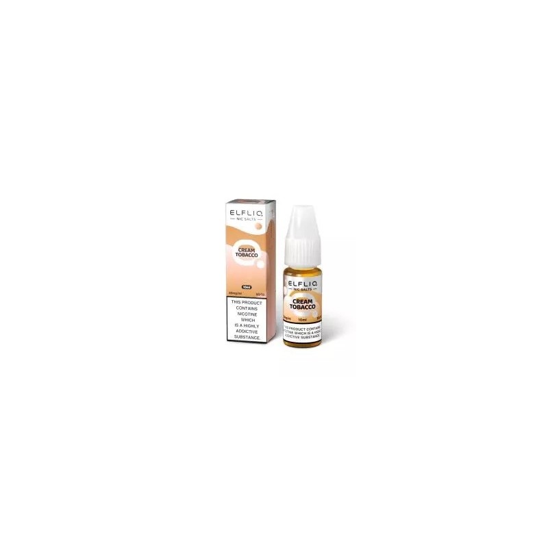 Elfbar Elfliq Salt - Cream Tobacco 20mg 10ml | BigVapoteur