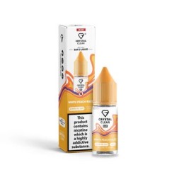 E-liquide Crystal Clear Salts – White Peach Razz 20mg 10ml | BigVapoteur