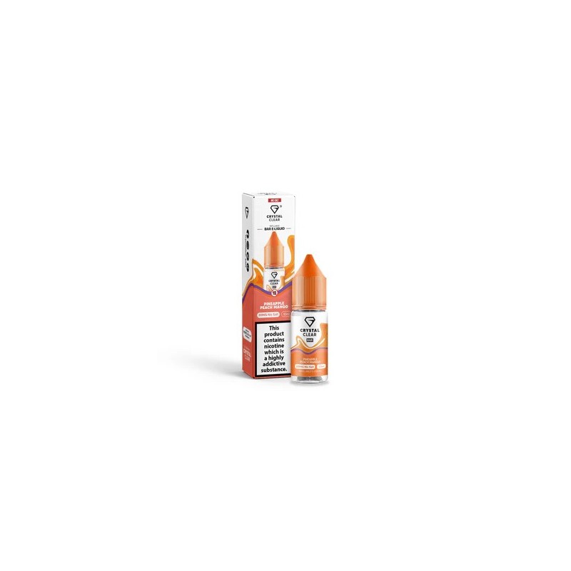 E-liquid Crystal Clear Salts – Pineapple Peach Mango 20mg 10ml | BigVapoteur