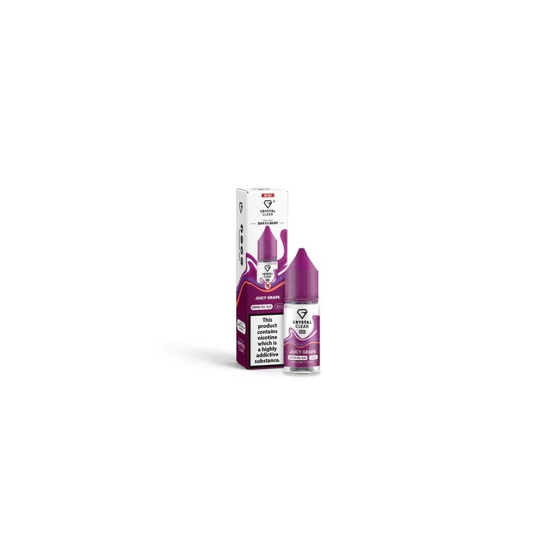 E-liquid Crystal Clear Salts – Juicy Grape 20mg 10ml | BigVapoteur