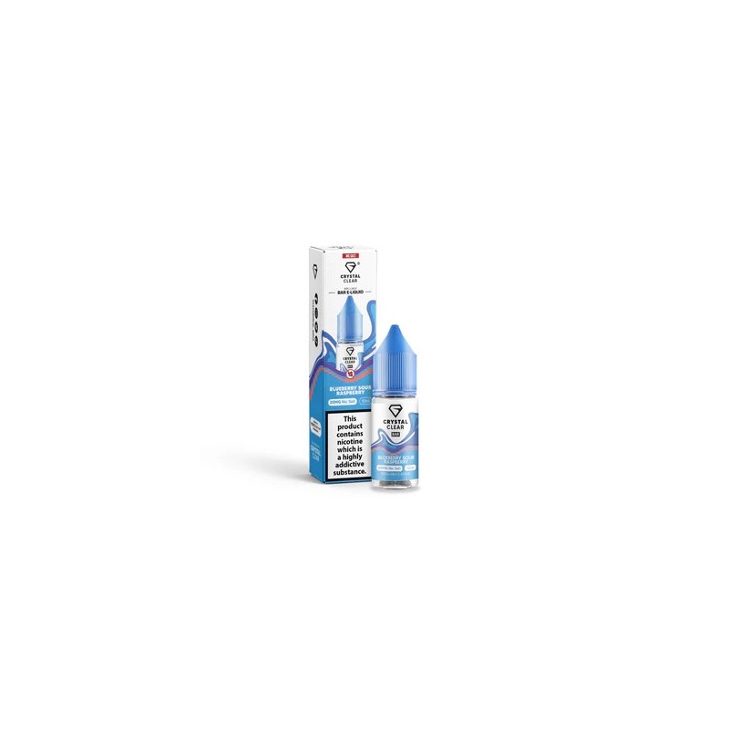 E-liquide Crystal Clear Salts – Myrtille Framboise Acidulée 20mg 10ml | BigVapoteur