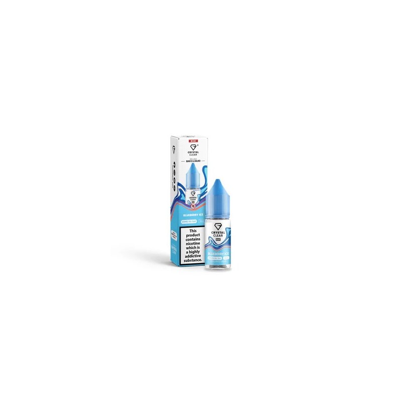 E-liquid Crystal Clear Salts - Blueberry Ice 20mg 10ml | BigVapoteur