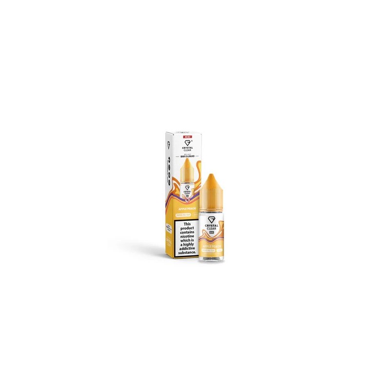 E-liquide Crystal Clear Salts – Apple Peach 20mg 10ml | BigVapoteur