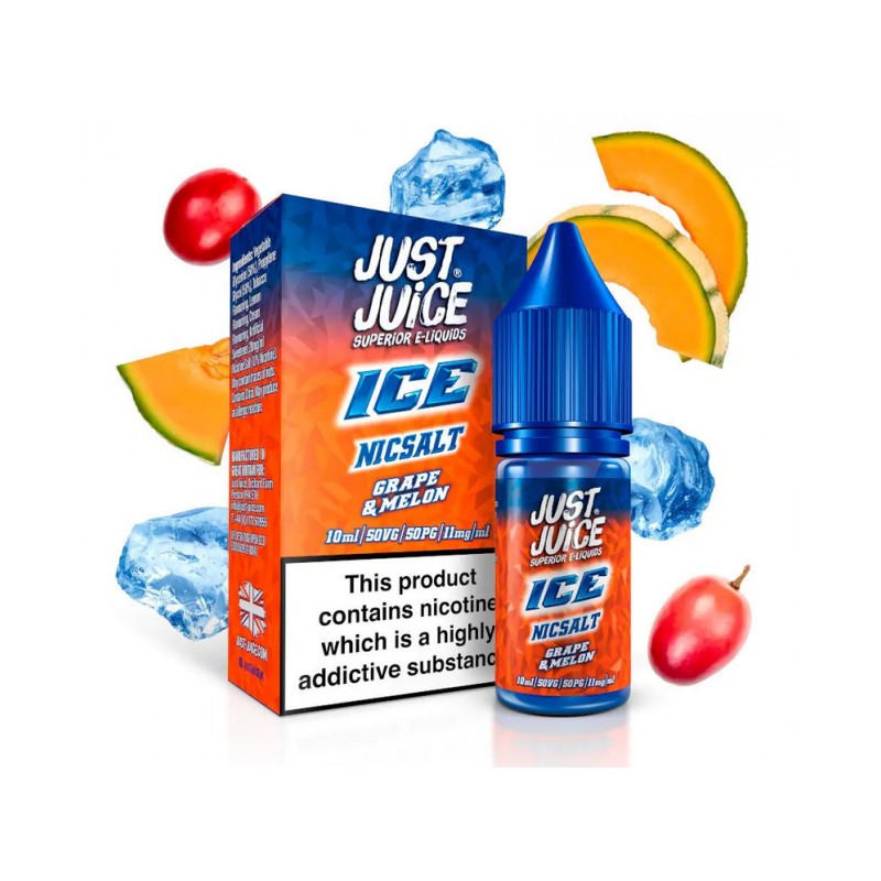 E-liquide Just Juice Ice Salts - Grape Melon 20mg 10ml | BigVapoteur