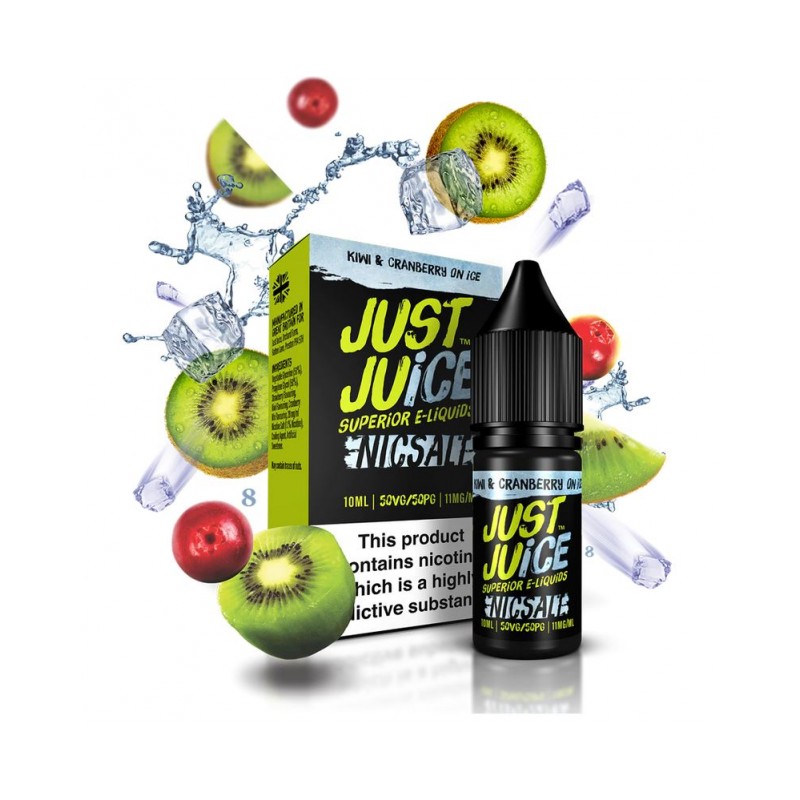 Just Juice Salts - Kiwi & Cranberry on Ice 20mg 10ml | BigVapoteur