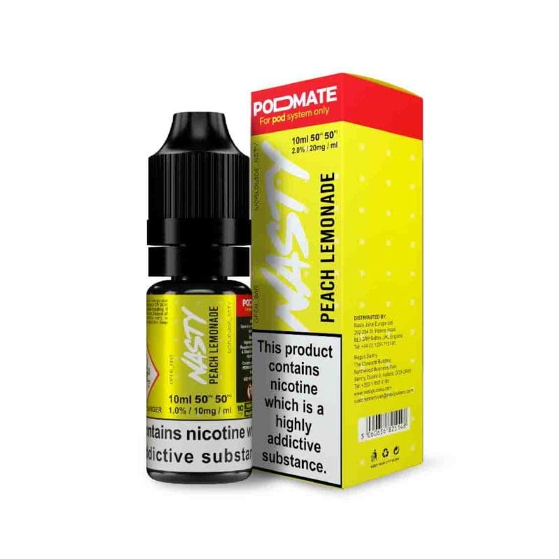 Liquid Nasty Salts - Peach Lemonade 20mg 10ml | BigVapoteur