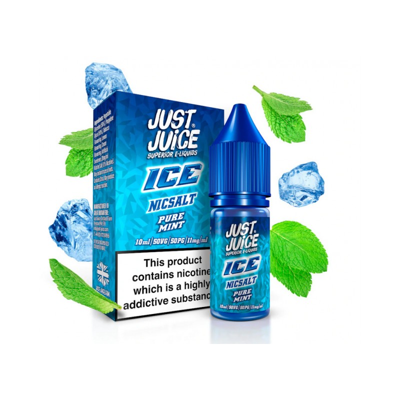 E-liquide Just Juice Ice Salts - Pure Mint 20mg 10ml | BigVapoteur