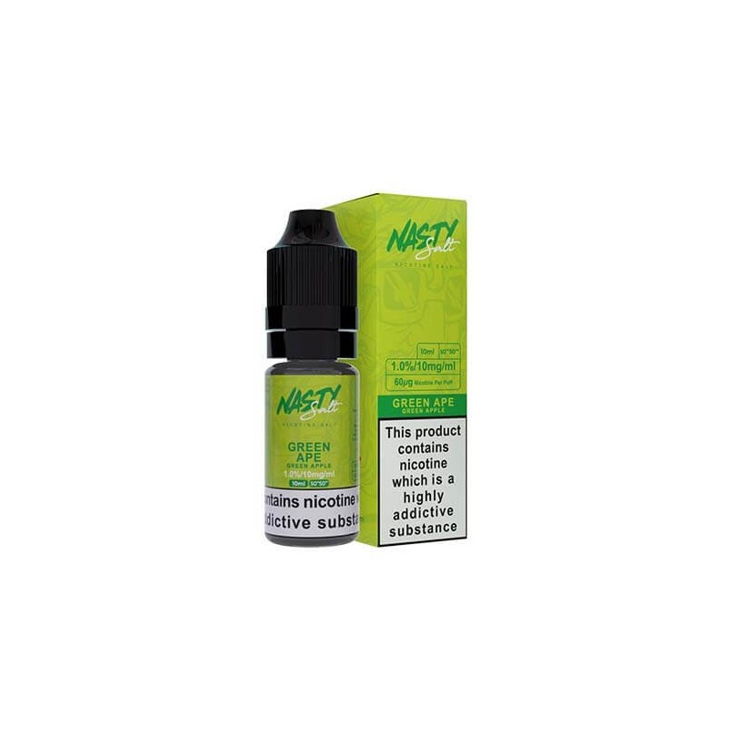 Liquid Nasty Salts - Green Ape 20mg 10ml | BigVapoteur