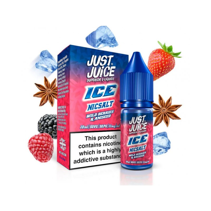 E-liquide Just Juice Ice Salts - Baies Sauvages Anis 20mg 10ml | BigVapoteur
