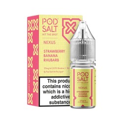 E-liquide Pod Salt NEXUS 20mg 10ml - Fraise Banane Rhubarbe | BigVapoteur
