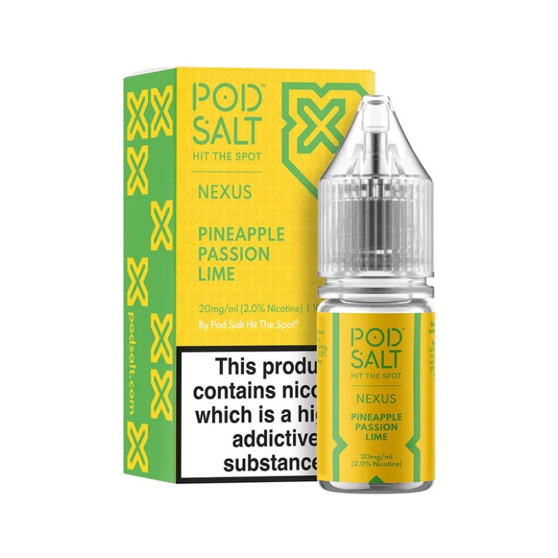 E-liquide Pod Salt NEXUS 20mg 10ml - Passion Ananas Citron Vert | BigVapoteur