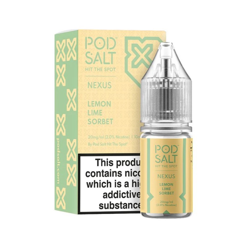 Pod Salt NEXUS Lemon Lime Sorbet 20mg 10ml | BigVapoteur