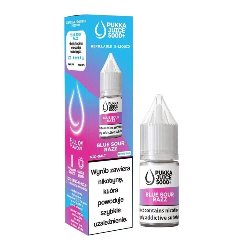 Liquid Pukka Juice 5000 Salt - Blue Sour Razz 20mg | Bigvapoteur