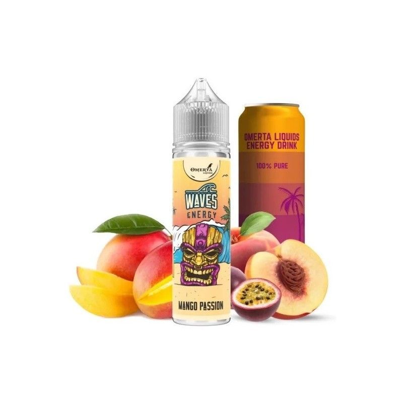 Longfill Omerta 15/60ml - Waves Énergie Mangue Fruit de la Passion | Bigvapoteur