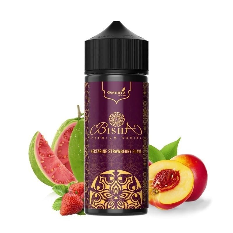Longfill Omerta 20/120ml - Bisha Fried Nectarine Strawberry Guava | Bigvapoteur
