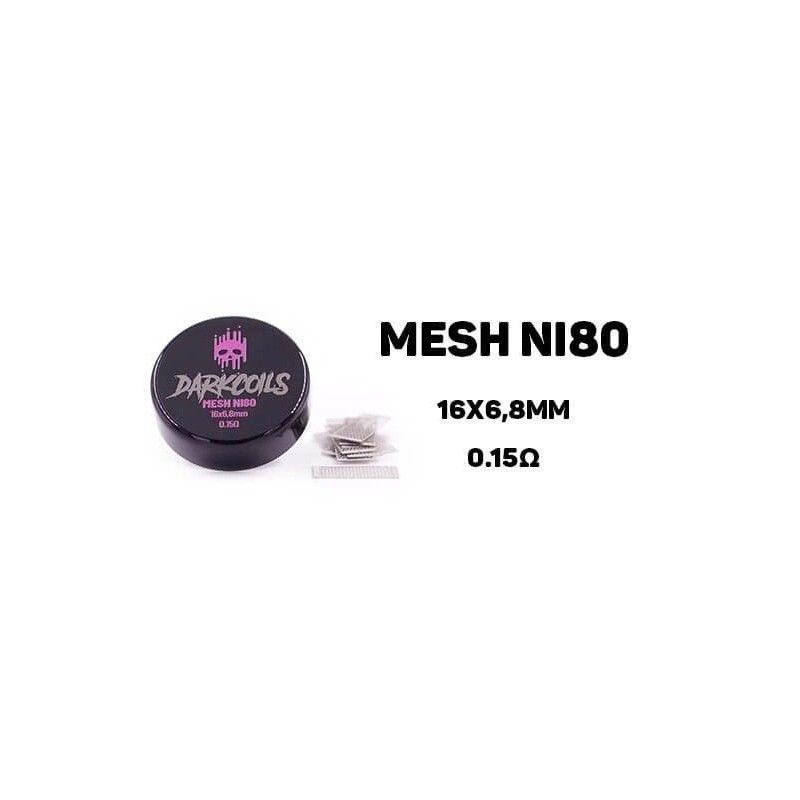 Dark Coils - Mesh Ni80 16x6.8mm 0.15ohm (10pcs) | Bigvapoteur