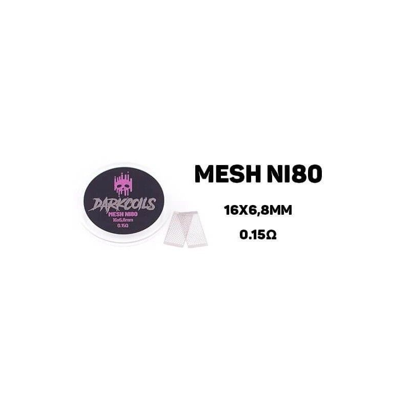Grille DARK COILS - MESH NI80 16x6,8mm 0,15ohm (2pcs) | Bigvapoteur