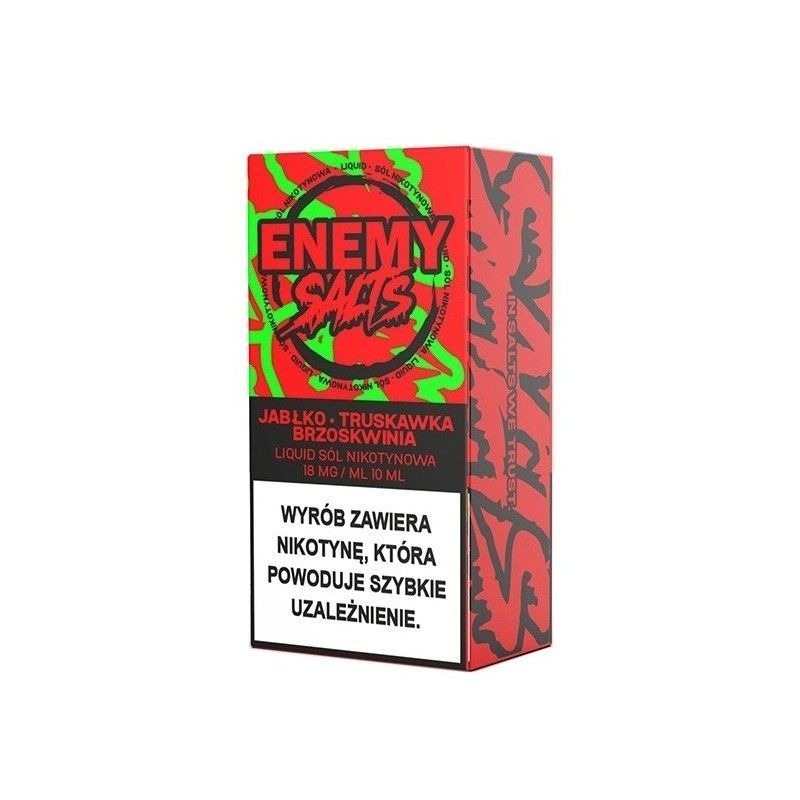 Liquid Enemy Salts - Jabłko Truskawka Brzoskwinia 18mg | Bigvapoteur