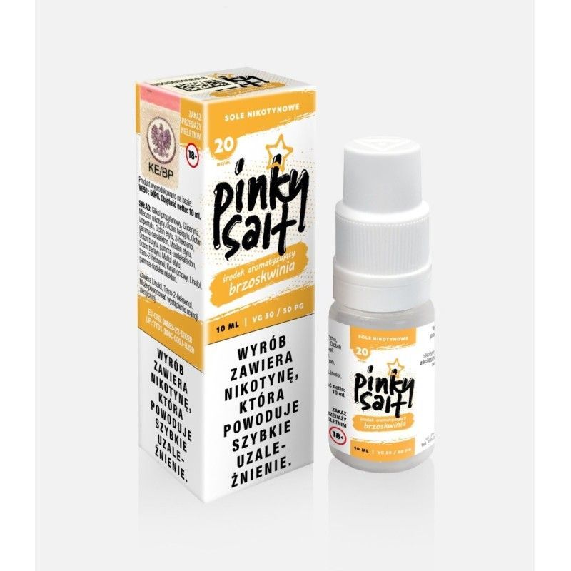 Liquid Pinky Vape Salt - 10ml Pêche 20mg | Bigvapoteur