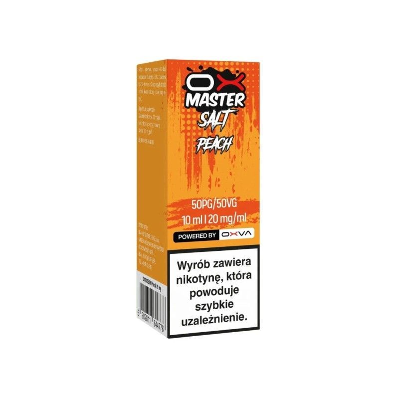 Liquid OXVA OX Master Salt - Pêche 20mg | Bigvapoteur