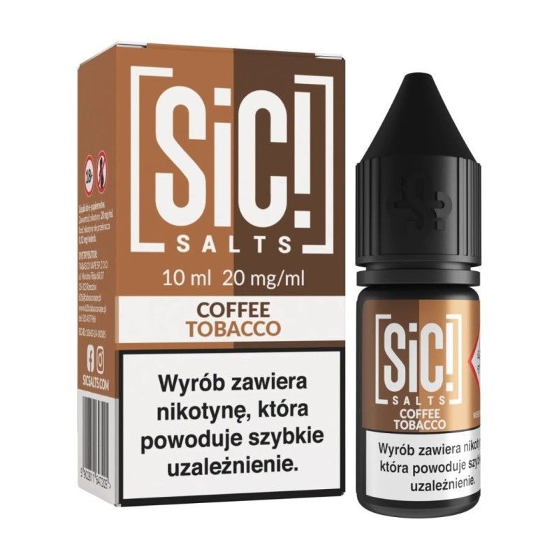 Liquid Sic Salts 10ml - Tabac Café 20mg | Bigvapoteur