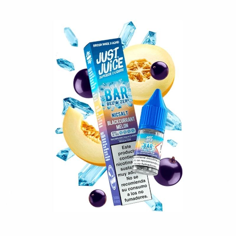 Just Juice Bar Below Zero Salt - Blackcurrant Melon 20mg 10ml | BigVapoteur