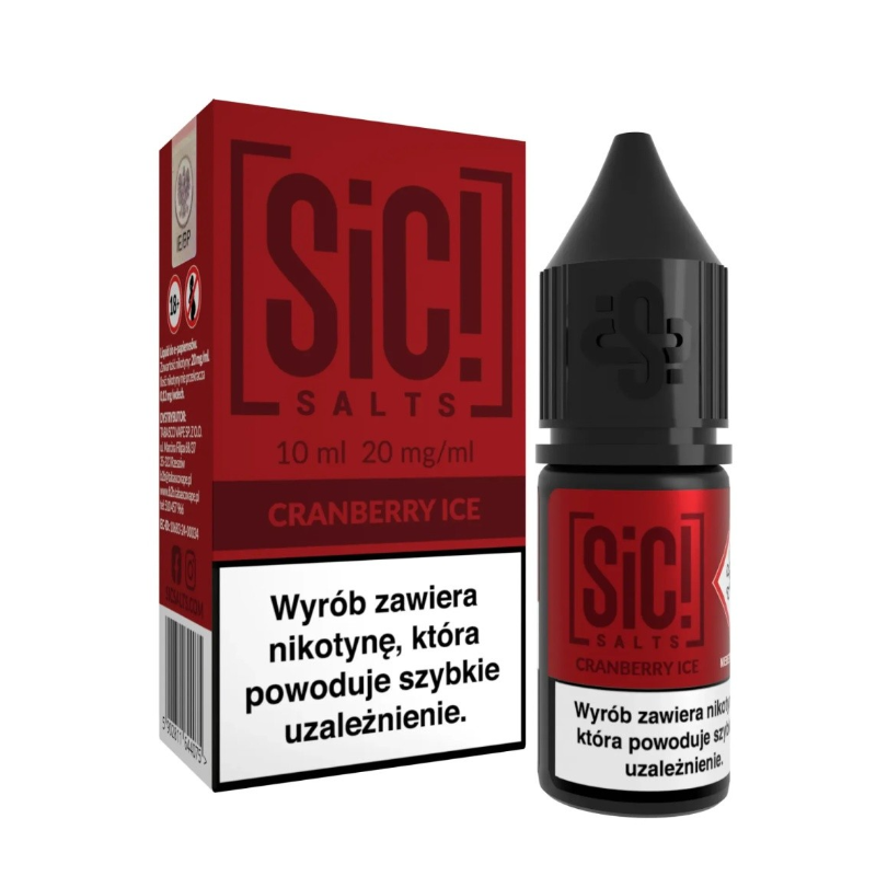 Liquid Sic Salts 10ml - Cranberry Ice 20mg | BigVapoteur
