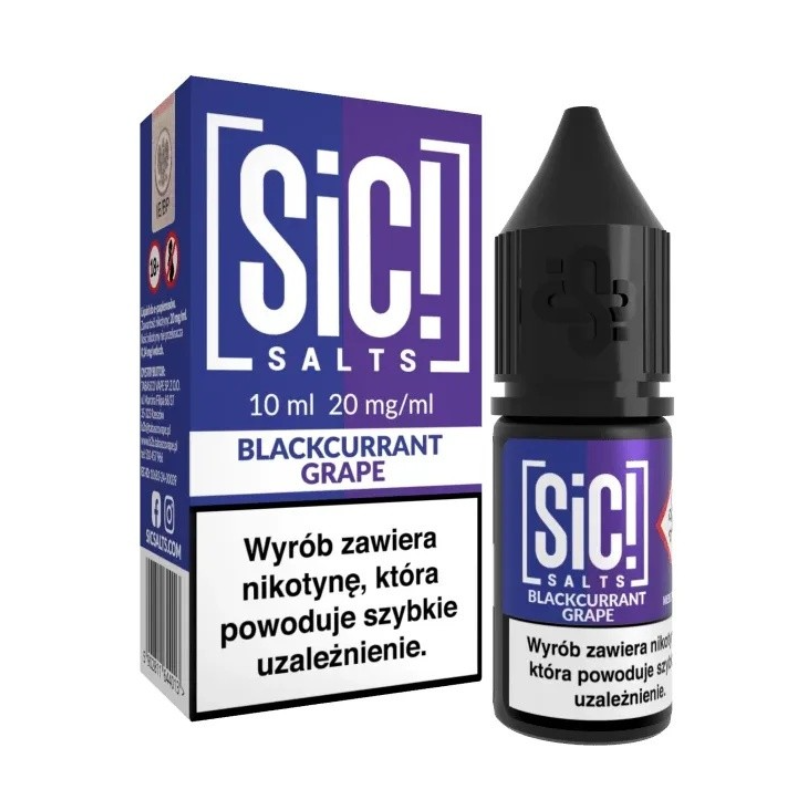 Liquid Sic Salts 10ml - Blackcurrant Grape 20mg | BigVapoteur