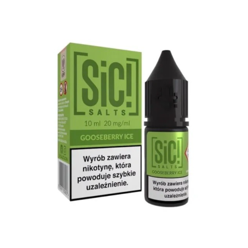 Liquid Sic Salts 10ml - Gooseberry Ice 20mg | BigVapoteur