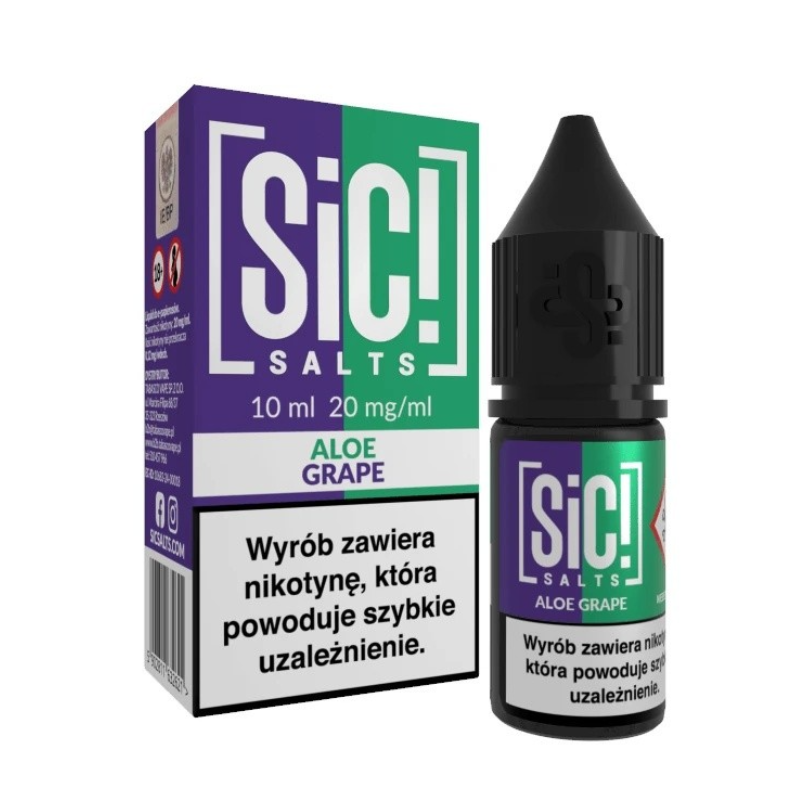 Liquid Sic Salts 10ml - Aloe Grape 20mg | BigVapoteur