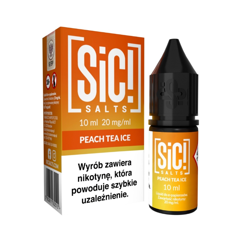 Liquid Sic Salts 10ml - Peach Tea Ice 20mg | BigVapoteur