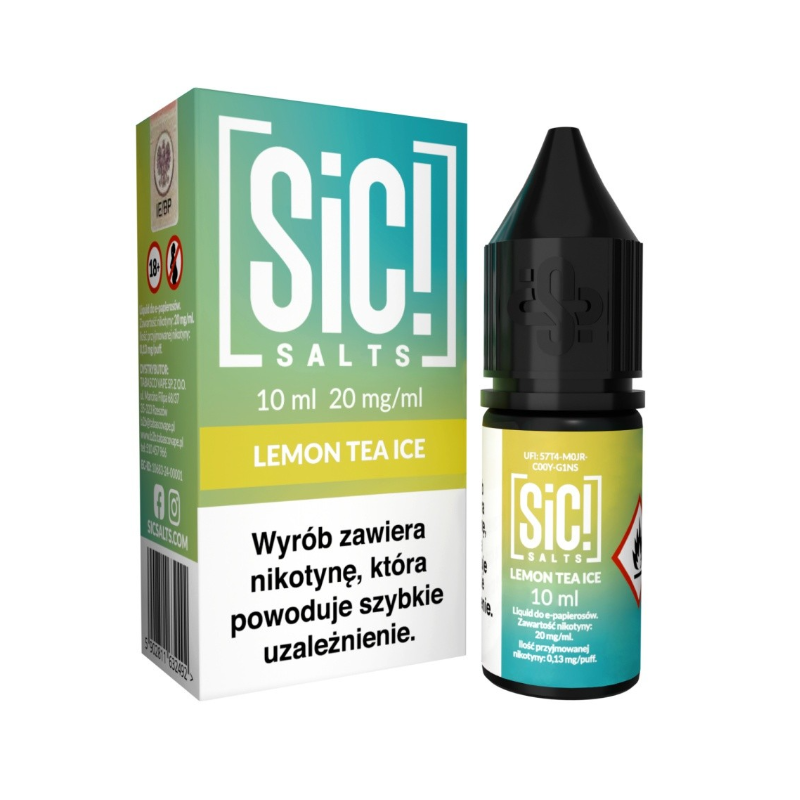 Liquid Sic Salts 10ml - Lemon Tea Ice 20mg | BigVapoteur