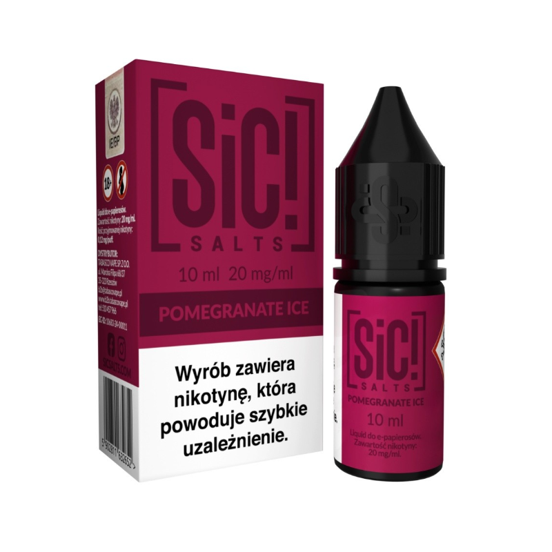 Liquid Sic Salts 10ml - Pomegranate Ice 20mg | BigVapoteur
