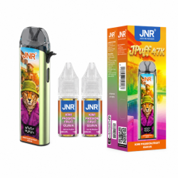 JNR JPuff 47K Kiwi Passion Fruit Guava 20mg Puff Kit + 2 Salt E-Liquids 10ml| BigVapoteur