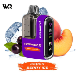 RandM Tornado X White Rabbit 25K Peach Berry Ice 20mg Puff Kit + 2 Salt E-Liquids 10ml | BigVapoteur