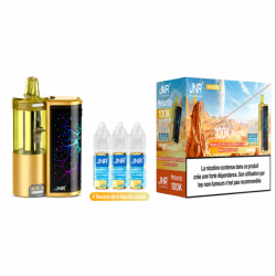 Zestaw Puff JNR Meteorite 100K Mango Passion Fruit 20mg + 4 Liquidy 10ml | BigVapoteur