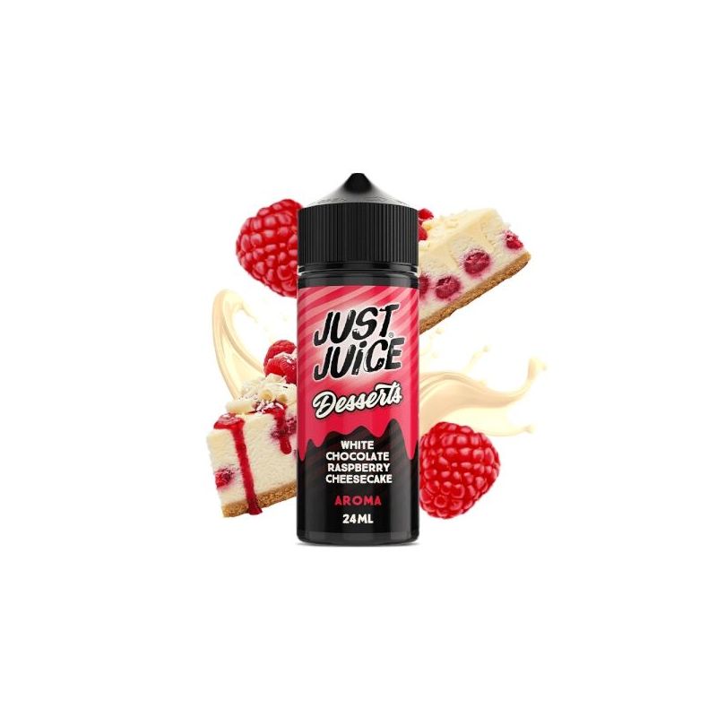 Longfill Just Juice Desserts White Chocolate Raspberry Cheesecake 24/120ml Bigvapoteur