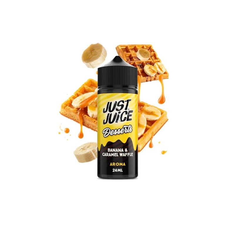 Longfill Just Juice Desserts Banana Caramel Waffle 24/120ml Bigvapoteur