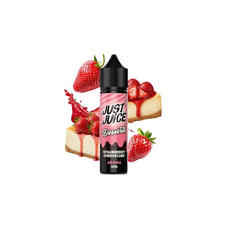 Longfill Just Juice Desserts Strawberry Cheesecake 12/60ml Bigvapoteur