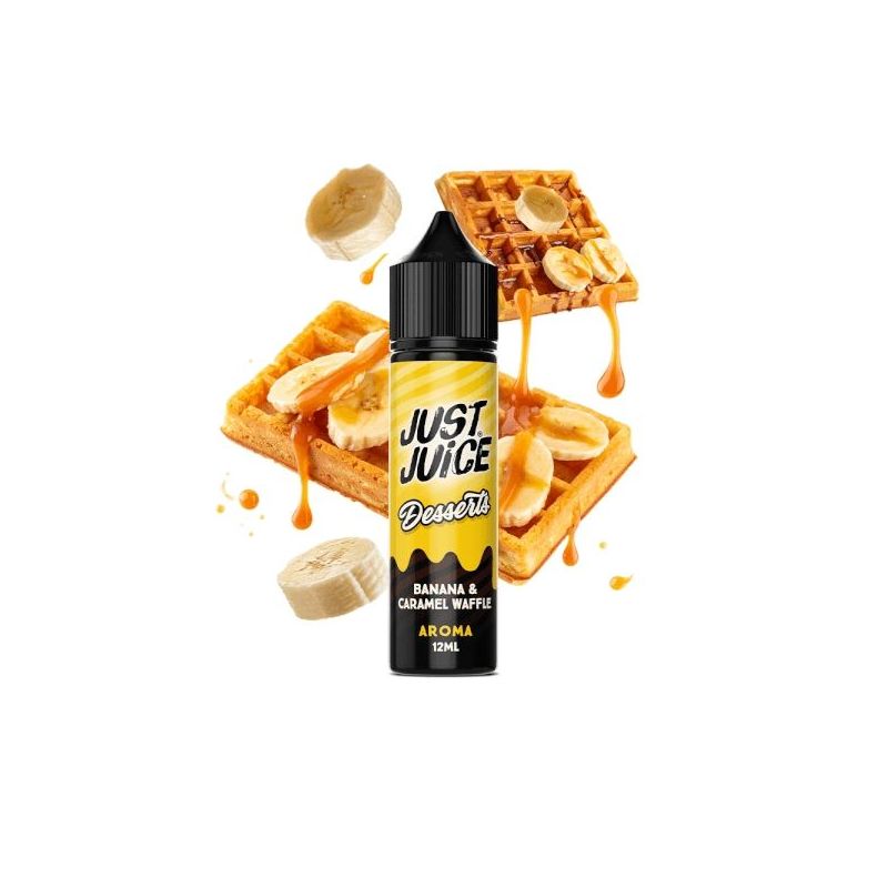 Longfill Just Juice Desserts Banana Caramel Waffle 12/60ml Bigvapoteur