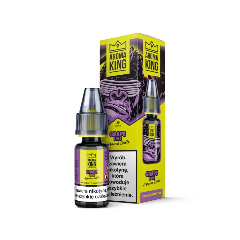Liquid Aroma King Gorilla Salt - Grape Lime 20mg 10ml Bigvapoteur
