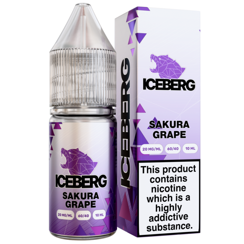 E-Liquide ICEBERG Salt - Sakura Grape 20mg 10ml Bigvapoteur