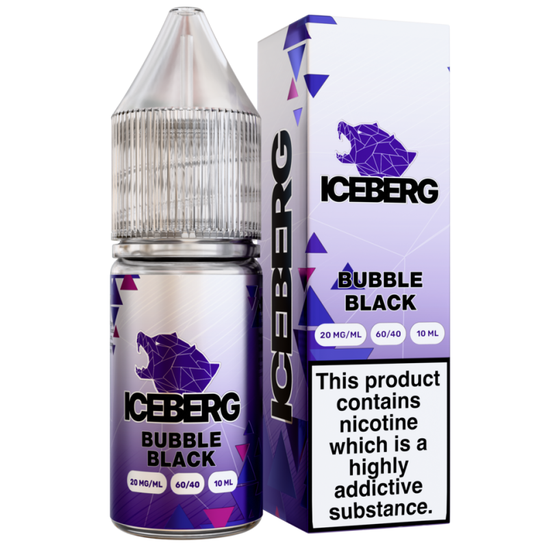 ICEBERG Salt E-Liquid - Bubble Black 20mg 10ml Bigvapoteur