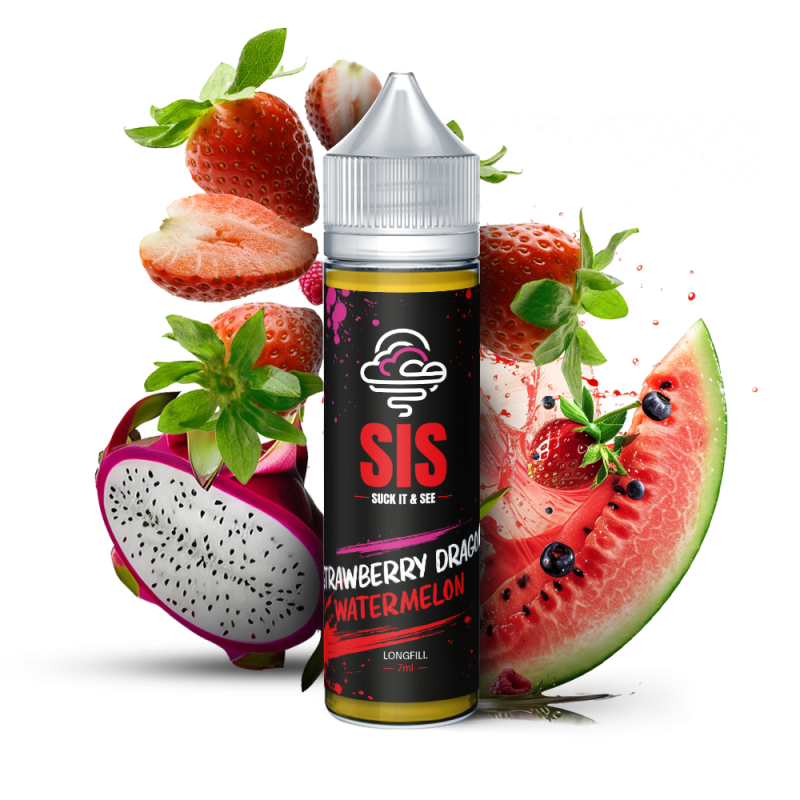 Longfill SIS - Strawberry Dragon Watermelon 7/75ml Bigvapoteur