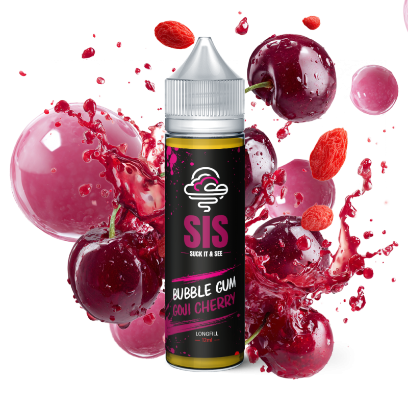 Longfill SIS - Bubble Gum Goji Cherry 12/75mlBigvapoteur
