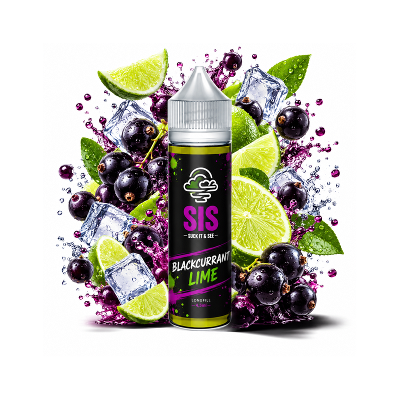 Longfill SIS Black - Blackcurrant Lime 4,5/75ml Bigvapoteur