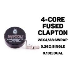 Grzałka DARK COILS - 4-CORE FUSED CLAPTON 0,13 | BigVapoteur