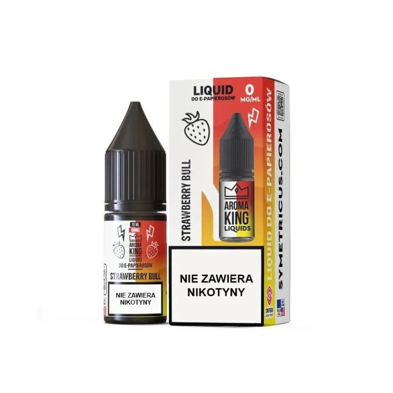 Liquid Aroma King Salt 0mg 10 ml - Strawberry | BigVapoteur
